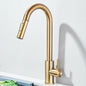 Pull Down Kitchen Sink Faucet Pull Out Two Function Single Handle Hot and Cold Water Mixer Taps Deck Mounted
