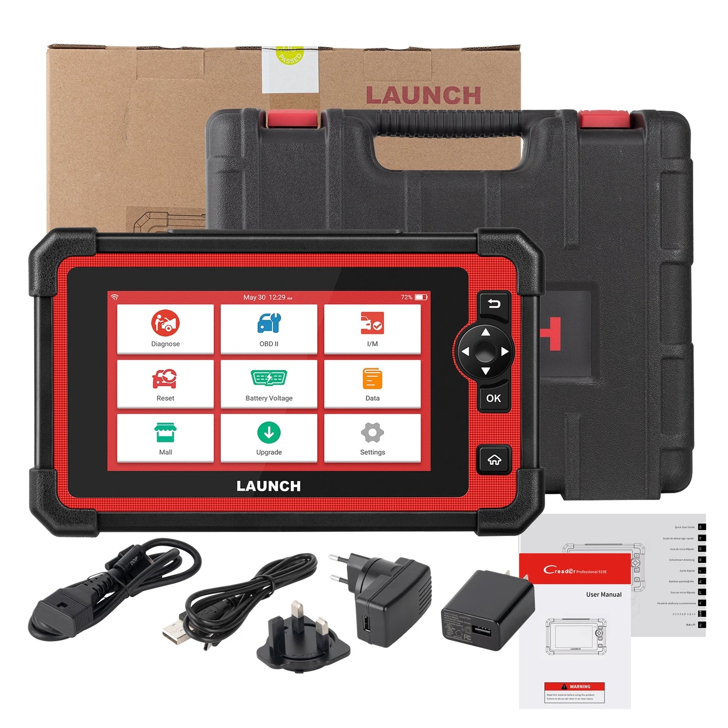 LAUNCH X431 CRP919E OBD Scanner Bi-directional Scan Tool with AF TPMS IMMO 29 Service All system Auto Diagnostic Tool CANFD DOIP