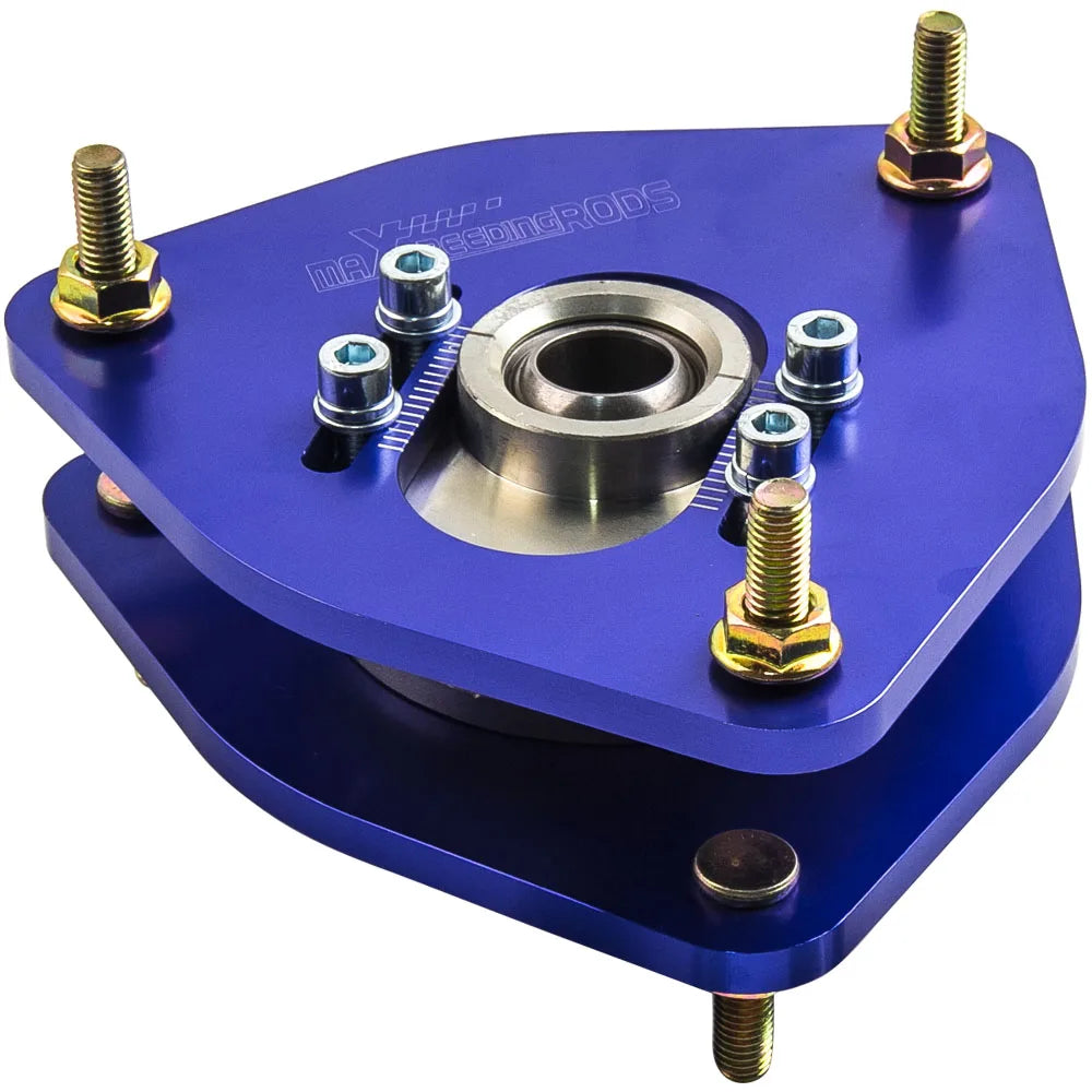 2x Camber Plate for Subaru Impreza GDA GDB 02-06 STi Coilover Top Mounts Coilover Suspension Camber Plate