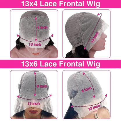 FB 30 Highlight Ombre Body Wave Black Brown Colored 40 46 Inches Front Wigs 13x4 13x6 HD Lace 100% Human Long Hair Frontal Wig